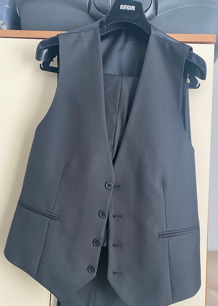 Efor marka yelekli gömlekli takım elbise - Görsel 3