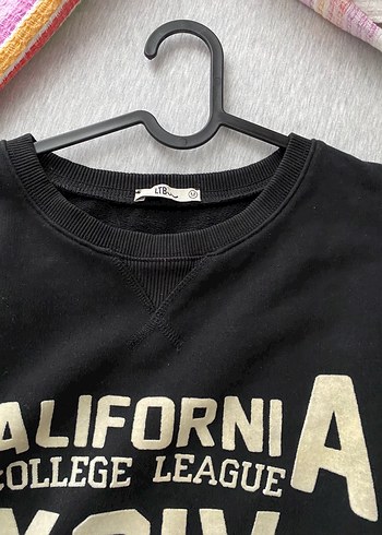 m Beden siyah Renk Siyah Baskılı Uzun Kollu Kadın Sweatshirt