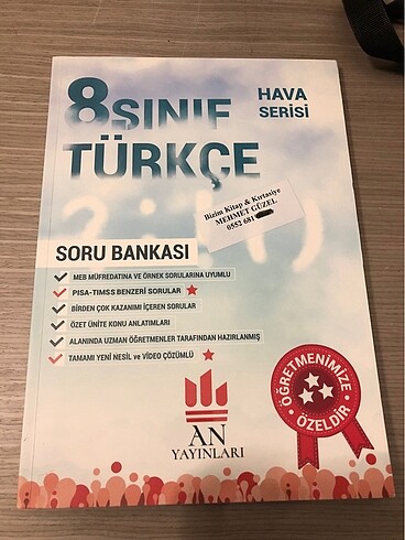 An Yayınları Türkçe 8. Sınıf