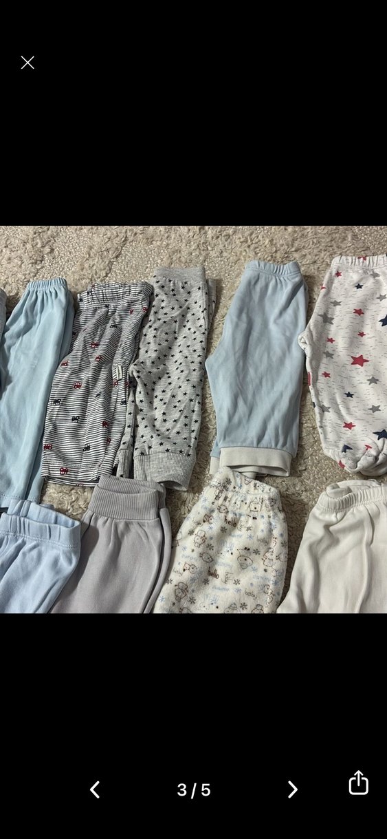 15 adet 3-6 ay eşofman altı - Görsel 3