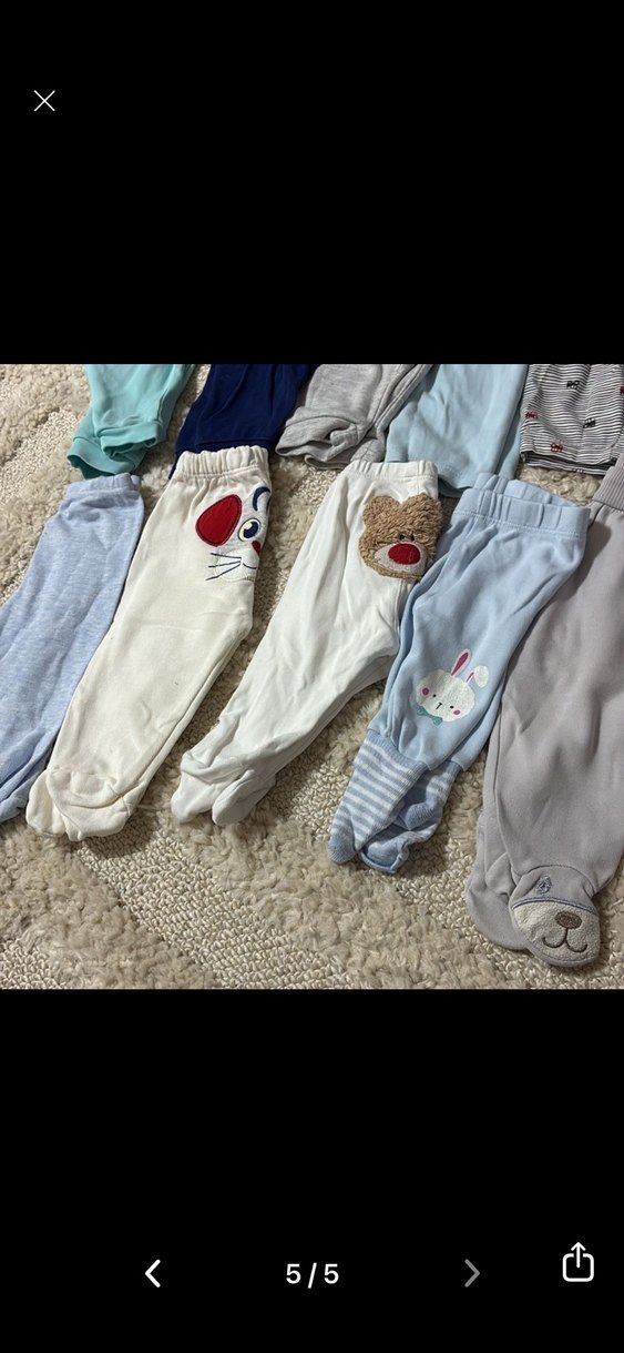 15 adet 3-6 ay eşofman altı - Görsel 5