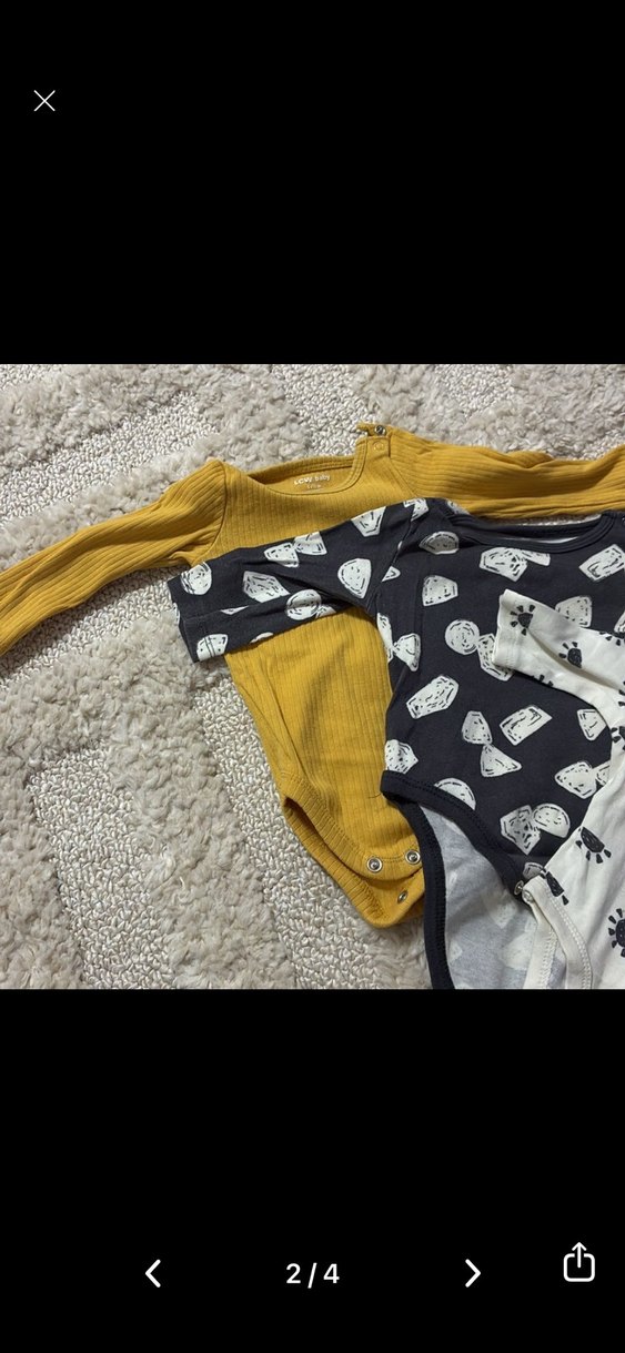 Uzun Kollu Desenli Bebek Body Seti - Görsel 2