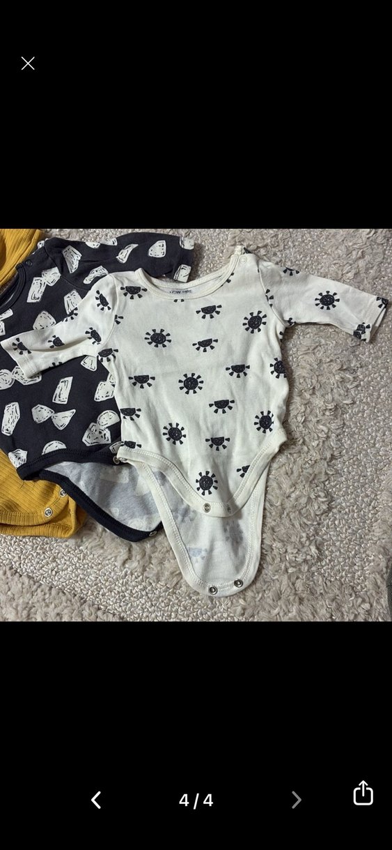 Uzun Kollu Desenli Bebek Body Seti - Görsel 4