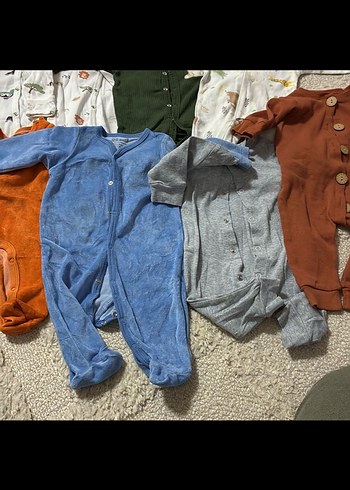 Pamuklu Uzun Kollu Bebek Tulumu Seti - Görsel 6