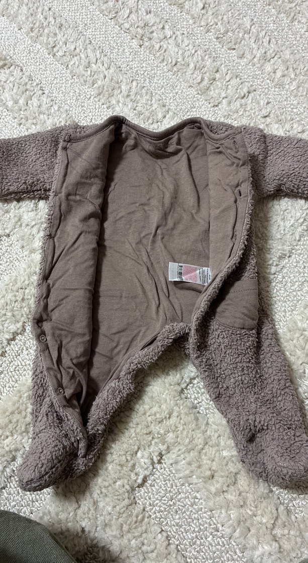 Gri Örme Erkek Bebek Tulumu - Görsel 2