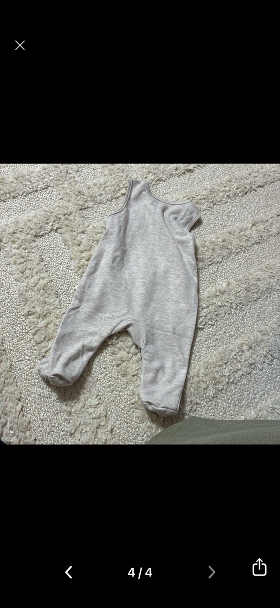 Kolsuz Gri Bebek Tulum - Görsel 4