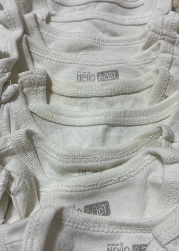 Beyaz Pamuklu Bebek Kısa Kollu Body - Görsel 4