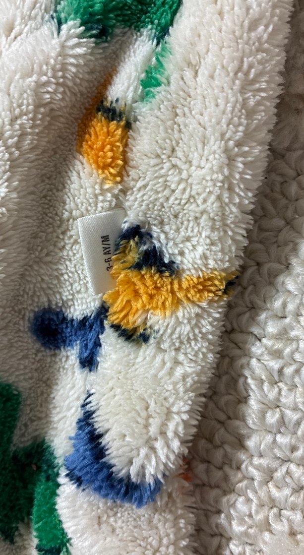 3-6 ay Renkli Örgü Desenli Bebek Tulumu - Görsel 3