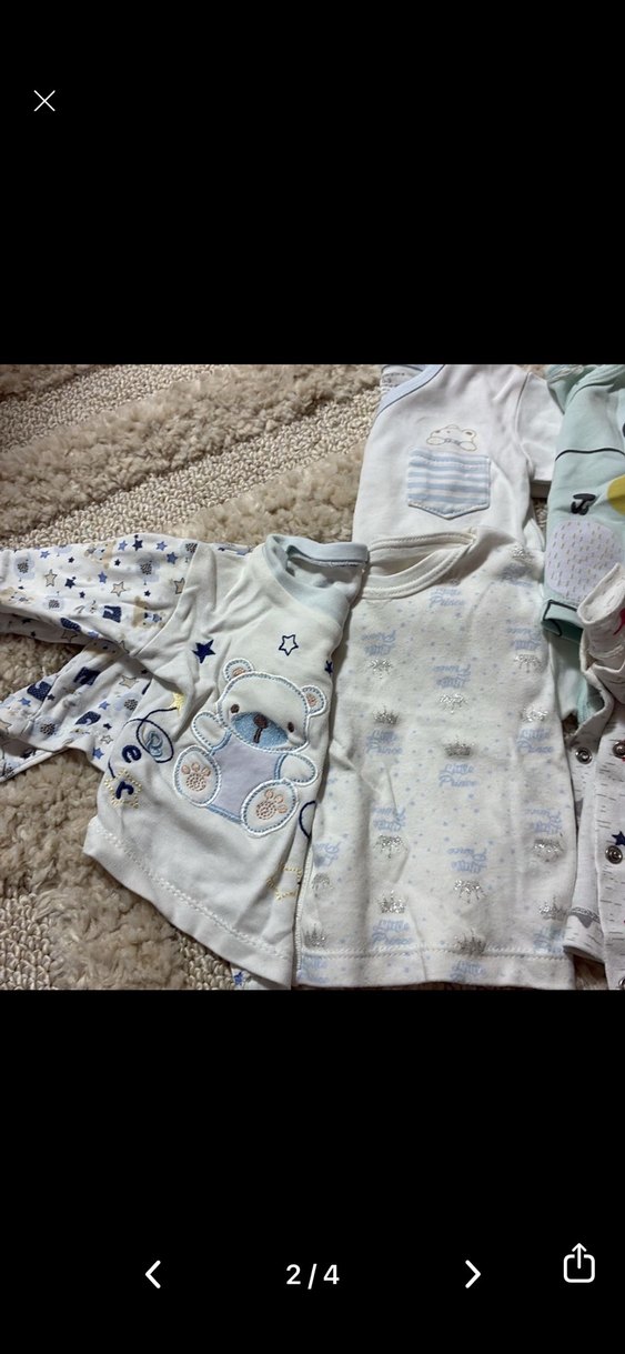 7 adet Bebek Erkek Uzun Kollu Pamuklu Üstler - Görsel 2