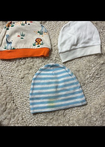 Çocuklar için Örgü Şapka Seti - Görsel 3