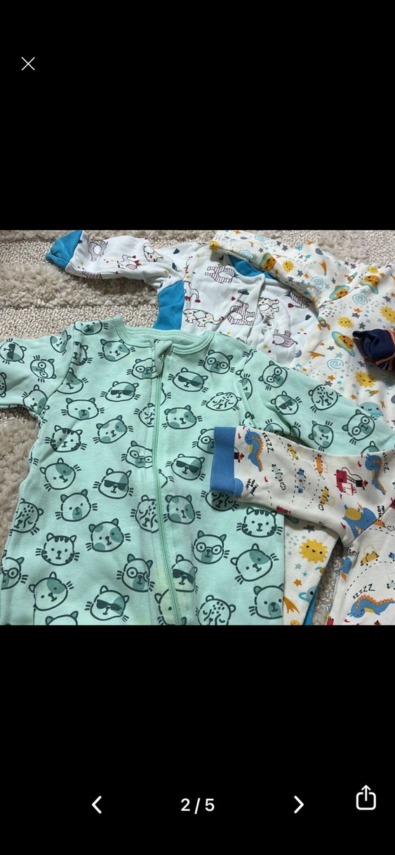 Çok Renkli Bebek Erkek Tulumlar Fermuarlı - Görsel 2