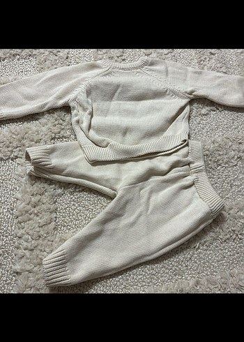 Bebek Kız Örgü Uzun Kollu Takım 1-3 ay - Görsel 4