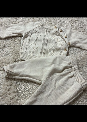 Bebek Kız Örgü Uzun Kollu Takım 1-3 ay - Görsel 3