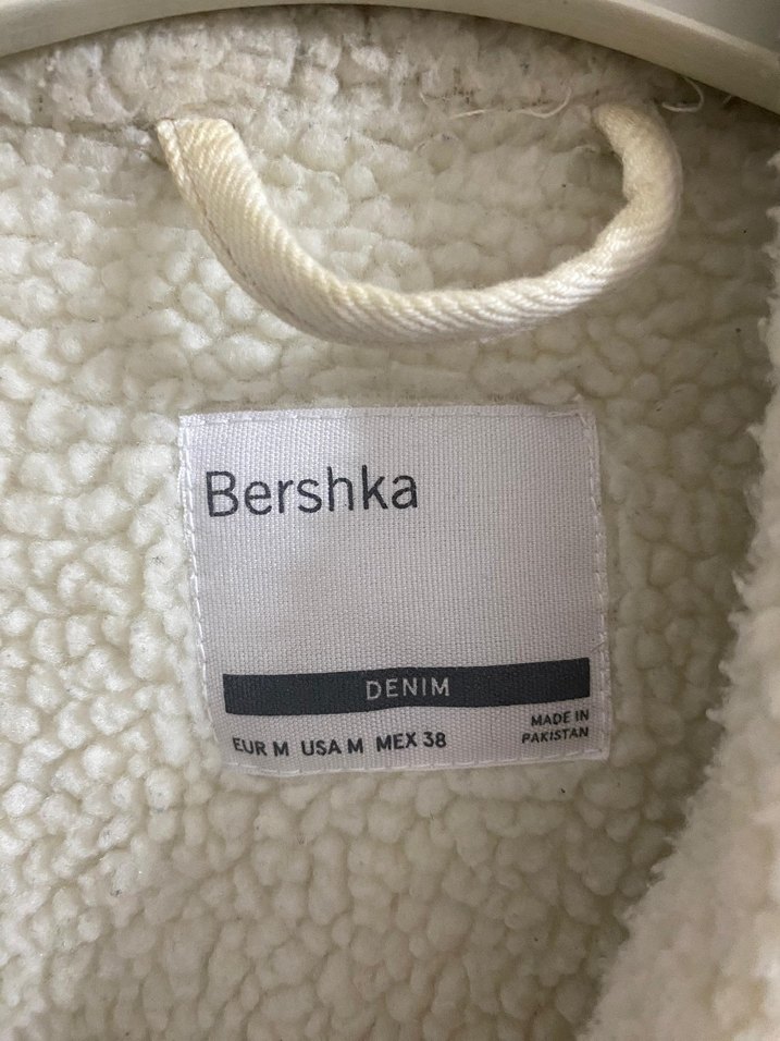 beyaz Düğmeli Kadın Kot Ceket - Görsel 3