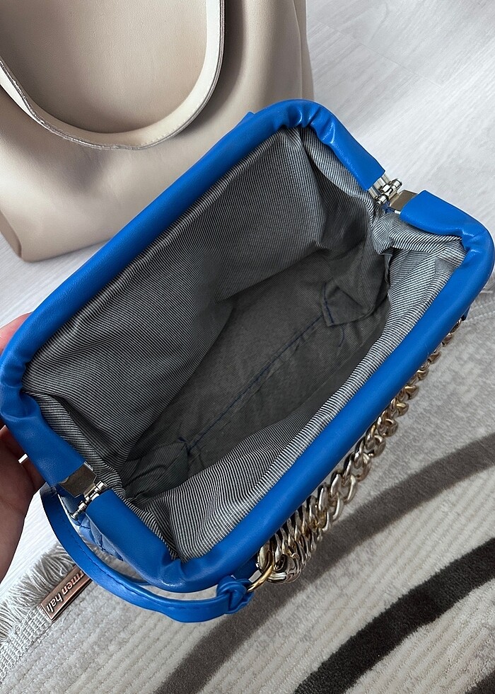 Saks mavisi çanta - Görsel 2