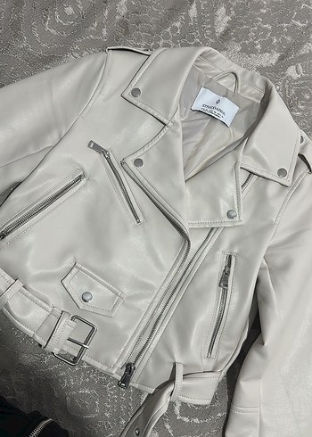 Stradivairus deri ceket - Görsel 6