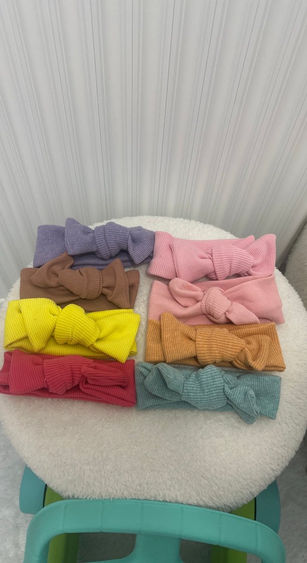 Kız bebek 12 adet bandana - Görsel 2