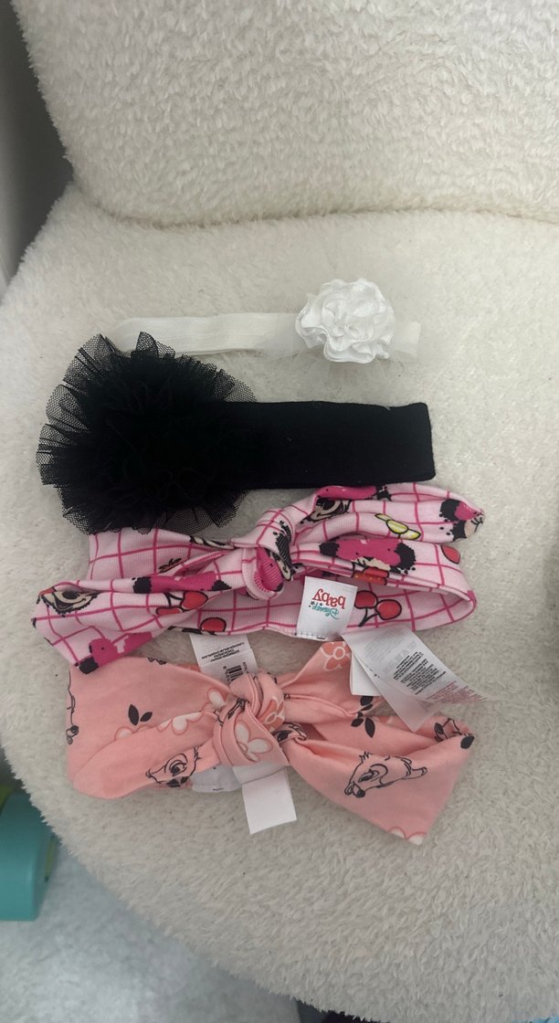 Kız bebek 12 adet bandana - Görsel 3