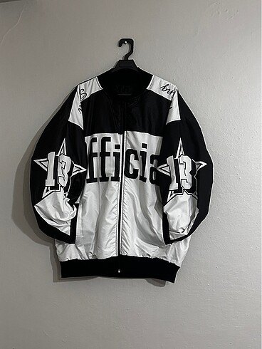 Diğer Unisex oversize official baskılı bomber ceket
