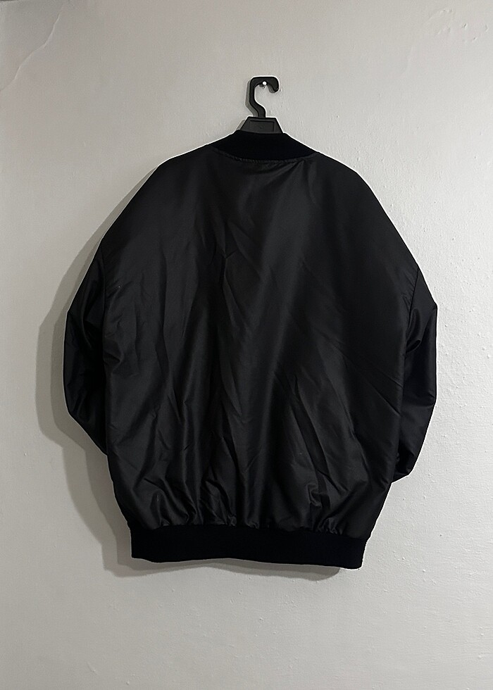 Unisex oversize official baskılı bomber ceket - Görsel 5