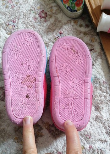 Kız Çocuk Pembe panduf ayakkabısı - Görsel 2