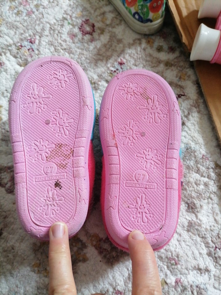 Kız Çocuk Pembe panduf ayakkabısı - Görsel 2