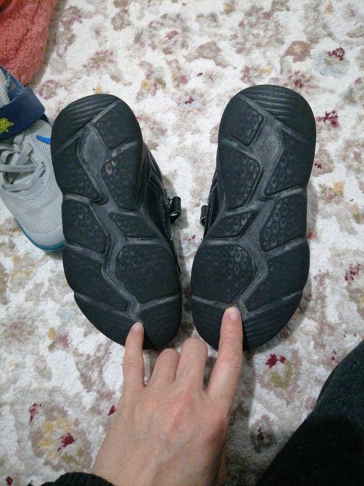 Kız Çocuk Siyah Rock Punk Spor Ayakkabı - Görsel 3