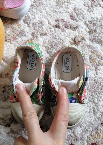 Renkli Bağcıksız Kız Çocuk Spor Ayakkabısı - Görsel 2