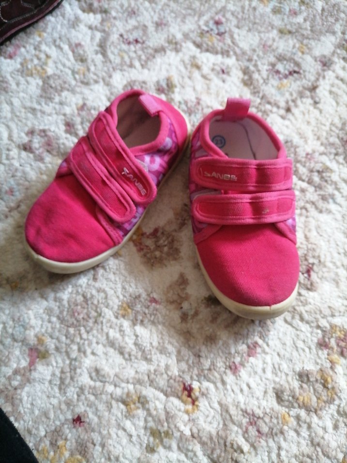 Kız Çocuk Pembe Cırt Cırtlı Spor Ayakkabı - Görsel 3