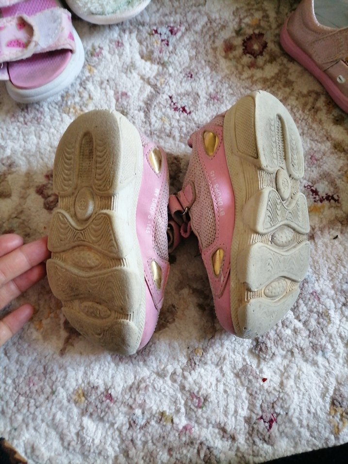 Kız Çocuk Pembe Cırtlı Spor Ayakkabı - Görsel 3