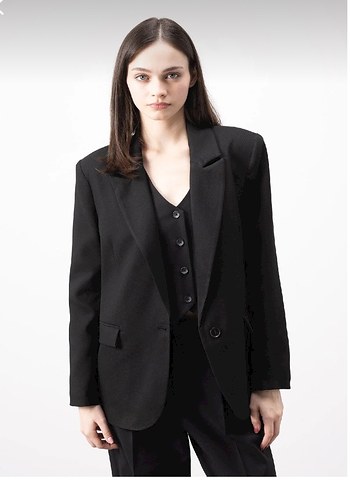 Defacto Oversize Geniş  Blazer Ceket - Görsel 3