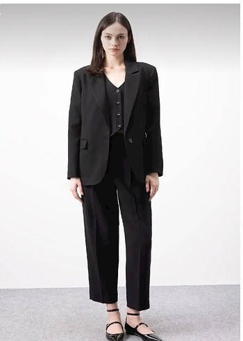 Defacto Oversize Geniş  Blazer Ceket - Görsel 4