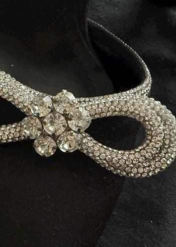 Siyah Saten Abiye Topuklu Ayakkabi - Görsel 8