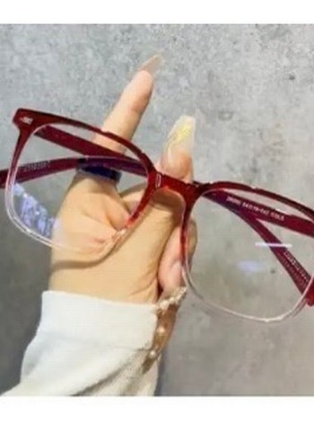 Mavi Işık Korumalı Kore Tazr Gözlük Bordo - Görsel 2