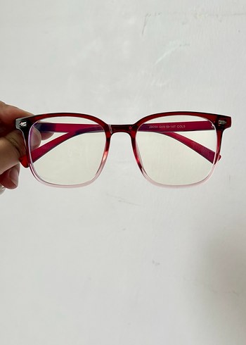 Mavi Işık Korumalı Kore Tazr Gözlük Bordo - Görsel 7