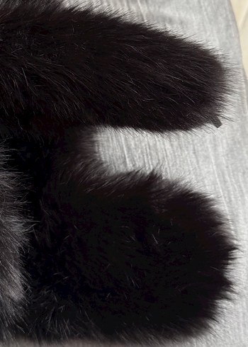 Yoğun Tüylü kürk Şapka Siyah - Görsel 8
