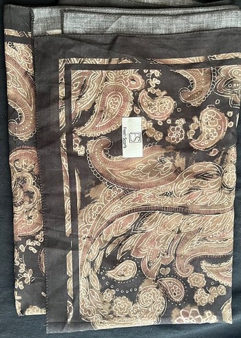 FreshScarfs Freda Desen Şal Toprak - Görsel 4