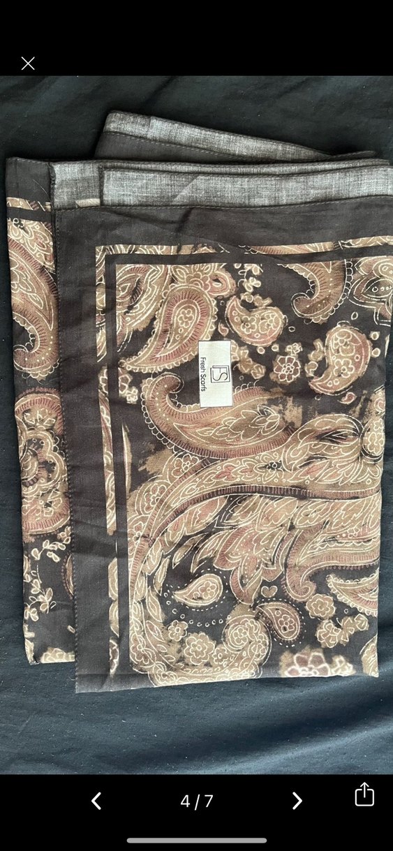 FreshScarfs Freda Desen Şal Toprak - Görsel 4