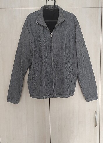ZARA - LACİVERT ÇİZGİLİ CEKET