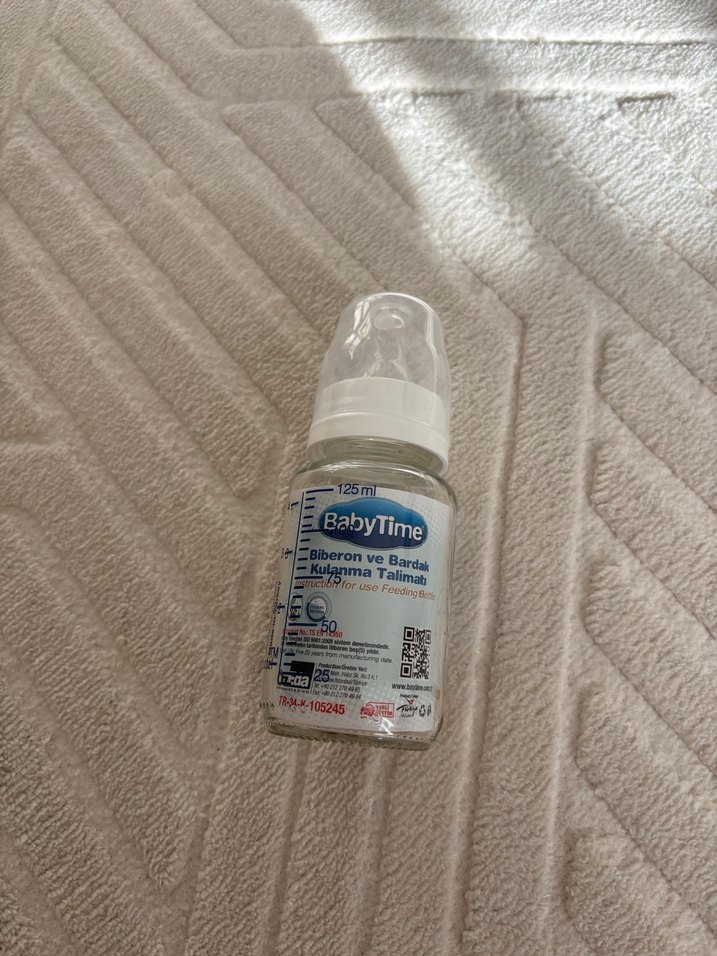 BabyT Bebek Biberonu 125 ml Beyaz - Görsel 2