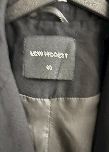 Siyah Keten Kadın Düğmeli Yelek - Görsel 2