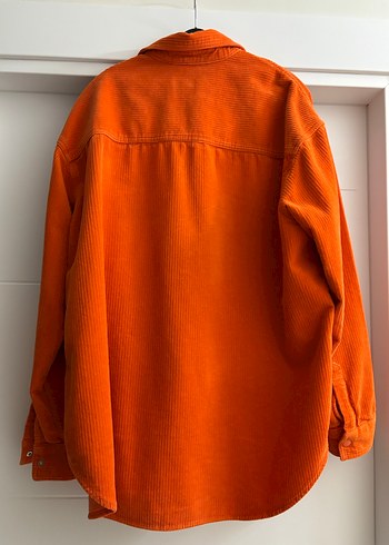 Turuncu Düğmeli Kadın Gömlek - Görsel 3