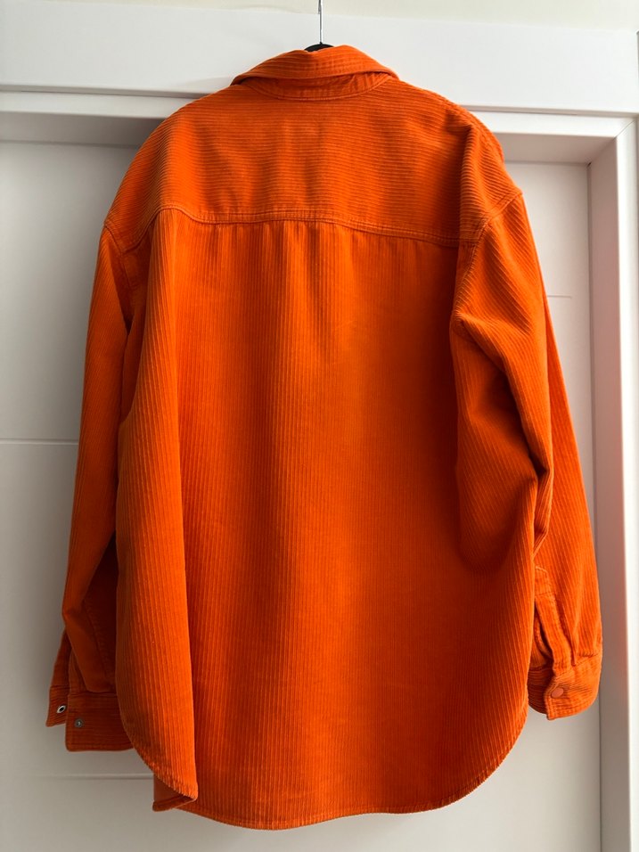 Turuncu Düğmeli Kadın Gömlek - Görsel 3