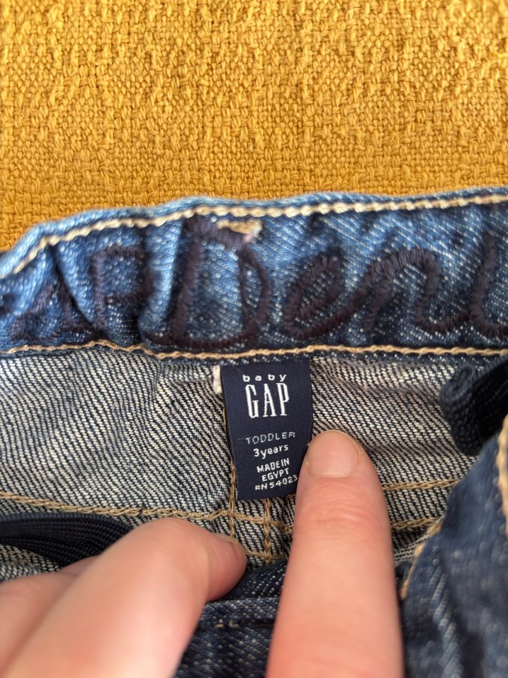 Kız Çocuk Koyu Mavi Kemerli Kot Etek - Görsel 2