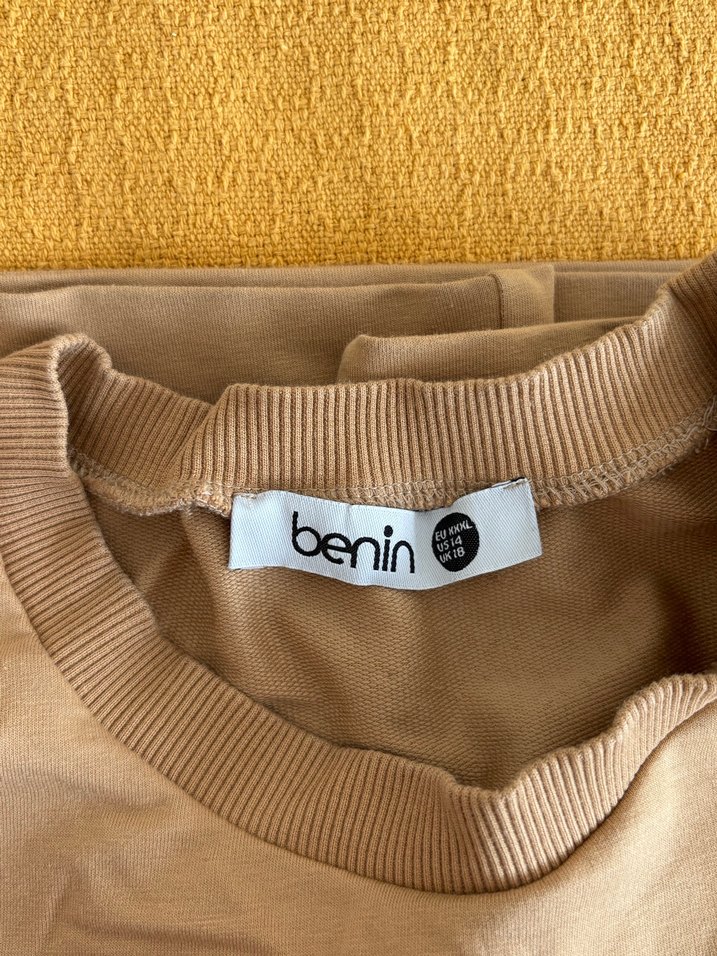 Bej Kadın Midi Kumaş Pantolon - Görsel 3