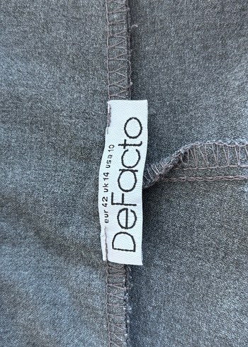 Gri Kemerli Rahat Kesim Kadın Pantolon - Görsel 2