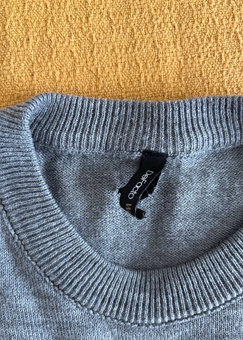 Gri Kadın Keten Kazak, Yuvarlak Yaka, Rahat Kesim - Görsel 2