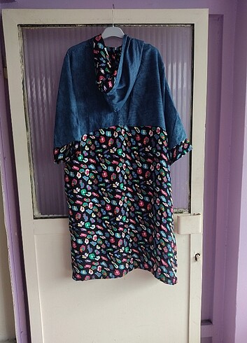 50 Beden Özel tasarım oversize kot elbise yeni