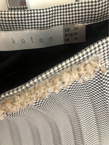 Koton KOTON markali, Pileli Etek, 38 beden