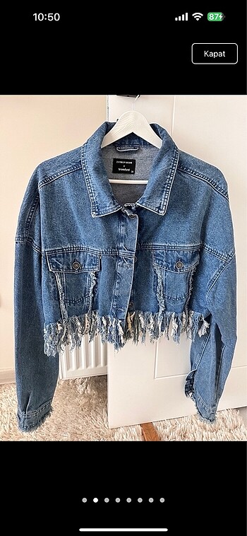 Trendyol & Milla Zeynep Tosun Crop Denim Ceket